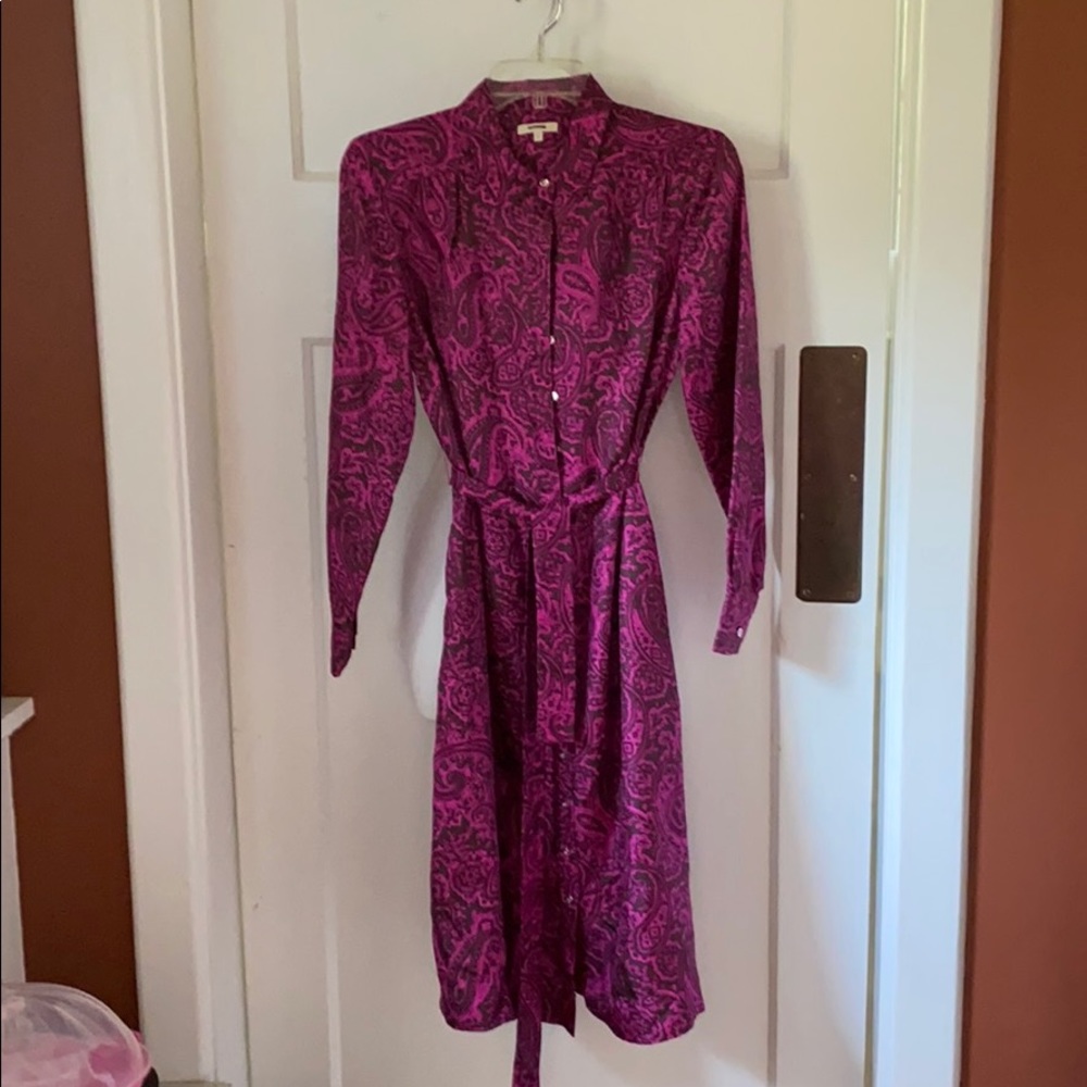 J Crew Silk Shirt Dress size 6